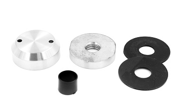 Комплект торцевого крепления несущего стекла, гайка-шайба Ø50х10х18 мм с внутренней резьбой М16, шлифованный AISI 304 k277-8 купить в Тюмени