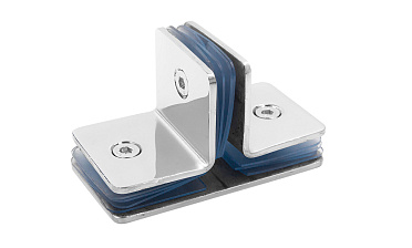 Коннектор для душевой кабины на 3 стекла полированный t727-2 PSS  купить в Тюмени