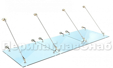 Комплект фурнитуры для козырька 1200х3700 (на вантах/тягах) k671-12-37 купить в Тюмени Комплект фурнитуры для козырька 1200х3700 (на вантах/тягах) k671-12-37 купить в Тюмени