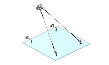 Комплект фурнитуры для козырька с двойным кронштейном стена-тяга 1200х1200 (на вантах/тягах) k671-12-12-2 купить в Тюмени Комплект фурнитуры для козырька с двойным кронштейном стена-тяга 1200х1200 (на вантах/тягах) k671-12-12-2 купить в Тюмени