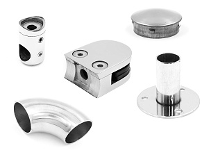 Комплектующие для лестниц, перил и ограждений AISI 316 купить в Тюмени