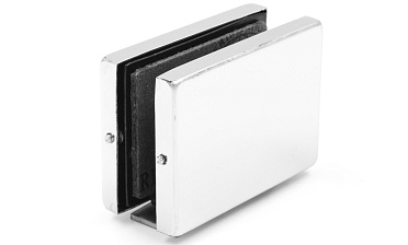 Коннектор стена-стекло с монтажной пластиной, полированный, вырез 09 t192 PSS купить в Тюмени