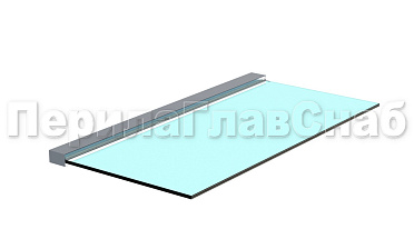 Козырек на алюминиевом профиле ,вынос до 950мм, k671-100 купить в Тюмени Козырек на алюминиевом профиле ,вынос до 950мм, k671-100 купить в Тюмени