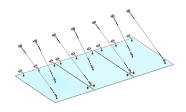 Комплект фурнитуры для козырька 1800х3700 (на вантах/тягах) k671-18-37 купить в Тюмени Комплект фурнитуры для козырька 1800х3700 (на вантах/тягах) k671-18-37 купить в Тюмени