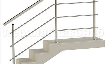 Три ригеля на сварке, квадратный поручень и круглые стойки купить в Тюмени