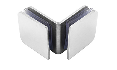 Коннектор для душевой кабины стекло-стекло 90° 45х45 мм латунь-хром, полированный t725 PC купить в Тюмени Коннектор для душевой кабины стекло-стекло 90° 45х45 мм латунь-хром, полированный t725 PC купить в Тюмени