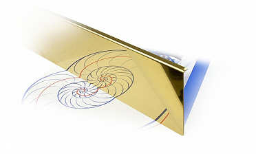 Накладка под золото (тыльная/лицевая) 2000 мм на профиль k601, для стекла 10-12 мм k601-10-88 купить в Тюмени