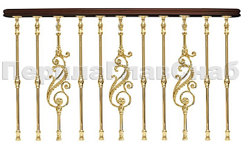 Латунные ограждения серии - Нептун L04 в Тюмени. Готовые проекты ПерилаГлавСнаб