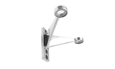 Крепление рутеля к стене, двойное, фланец с тремя отверстиями, AISI 304 k612-2 купить в Тюмени