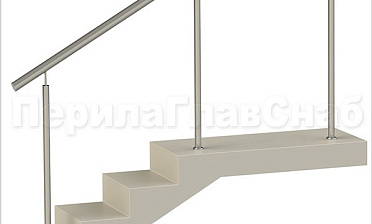 Нержавеющие ограждения без ригелей для крыльца купить в Тюмени