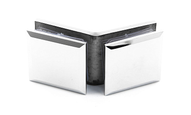 Коннектор для душевой кабины стекло-стекло 135° 45х45 мм латунь-хром t736 PC купить в Тюмени