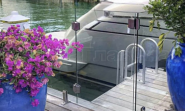 Стекло на креплениях: одностворчатые калитки стекло-стекло купить в Тюмени