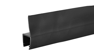 Уплотнитель для стекла 8 мм, непрозрачный черный, 180°, стекло-стекло 2200 мм t204-2 BL-U купить в Тюмени Уплотнитель для стекла 8 мм, непрозрачный черный, 180°, стекло-стекло 2200 мм t204-2 BL-U купить в Тюмени