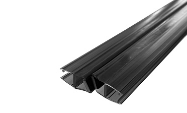 Комплект уплотнителей для стекла 8мм (2 шт.), стекло-стекло, с магнитом 135°, 2,2 м.черный прозрачный t208 BL купить в Тюмени Комплект уплотнителей для стекла 8мм (2 шт.), стекло-стекло, с магнитом 135°, 2,2 м.черный прозрачный t208 BL купить в Тюмени