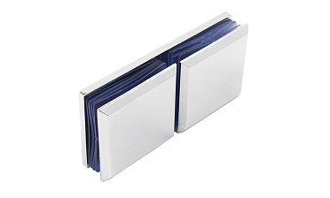 Коннектор для душевой кабины стекло-стекло 180° 45х45 мм цинк-хром полированный t734 PZn купить в Тюмени Коннектор для душевой кабины стекло-стекло 180° 45х45 мм цинк-хром полированный t734 PZn купить в Тюмени