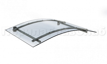 Навес гнутый из поликарбоната- вариант 2 купить в Тюмени