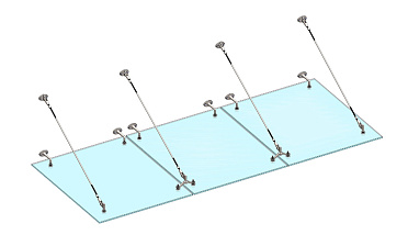 Комплект фурнитуры для козырька 1500х3700 (на вантах/тягах) k671-15-37 купить в Тюмени Комплект фурнитуры для козырька 1500х3700 (на вантах/тягах) k671-15-37 купить в Тюмени
