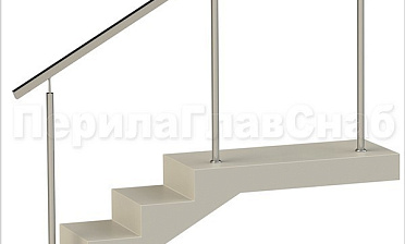 Нержавеющие ограждения без ригелей с квадратным поручнем купить в Тюмени