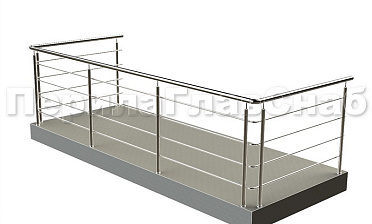 Балконные ограждения с ригельным заполнением купить в Тюмени