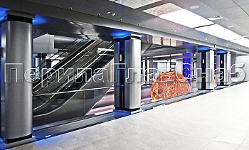 Ограждение атриума из стекла с поручнем без стоек в Тюмени. Готовые проекты ПерилаГлавСнаб