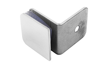 Коннектор для душевой кабины стена-стекло 90° 45х45 мм латунь-хром, полированный t722 PC купить в Тюмени