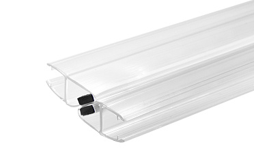 Комплект уплотнителей для стекла 8мм (2 шт.), прозрачный, стекло-стекло, с магнитом 135°, 2,2 м. t208-2 купить в Тюмени Комплект уплотнителей для стекла 8мм (2 шт.), прозрачный, стекло-стекло, с магнитом 135°, 2,2 м. t208-2 купить в Тюмени