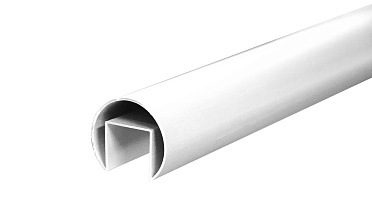 Труба  Ø42.4 мм, с пазом 24х24 мм, анодированный алюминий Фk820 AL купить в Тюмени Труба  Ø42.4 мм, с пазом 24х24 мм, анодированный алюминий Фk820 AL купить в Тюмени