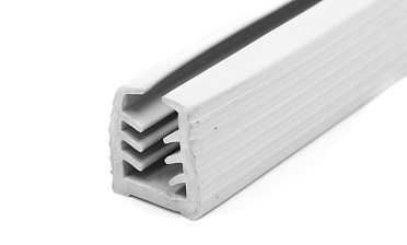Уплотнитель в поручень с пазом 27х30 для стекла 10 мм, EPDM (палки 3 м) СЕРЫЙ Фk305-G купить в Тюмени Уплотнитель в поручень с пазом 27х30 для стекла 10 мм, EPDM (палки 3 м) СЕРЫЙ Фk305-G купить в Тюмени