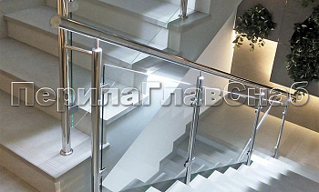Перила с LED-подсветкой в Тюмени. Готовые проекты ПерилаГлавСнаб