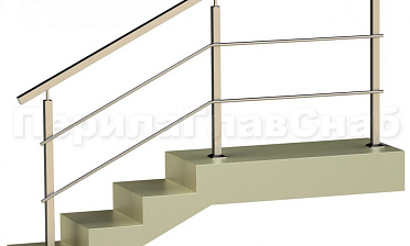 Два ригеля на сварке, квадратные поручень и стойки купить в Тюмени