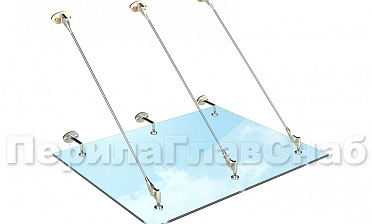 Комплект фурнитуры для козырька 1500х1500 (на вантах/тягах) k671-15-15 купить в Тюмени Комплект фурнитуры для козырька 1500х1500 (на вантах/тягах) k671-15-15 купить в Тюмени