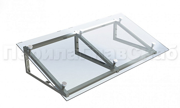 Козырек на треугольном скате на спайдерах купить в Тюмени