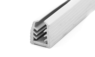 Уплотнитель в поручень с пазом 27х30 для стекла 12мм, EPDM СЕРЫЙ Фk306-G купить в Тюмени Уплотнитель в поручень с пазом 27х30 для стекла 12мм, EPDM СЕРЫЙ Фk306-G купить в Тюмени