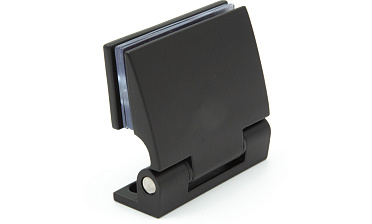 Петля для душевой стена-стекло 90°, односторонняя, без реза, нержавеющая сталь AISI 304, черная t315 BL  купить в Тюмени