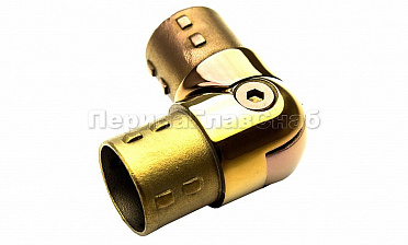 Поворот литой, внутренний, шарнирный, под Ø38.1 мм, под золото (AISI 304) Фk250-88 купить в Тюмени Поворот литой, внутренний, шарнирный, под Ø38.1 мм, под золото (AISI 304) Фk250-88 купить в Тюмени