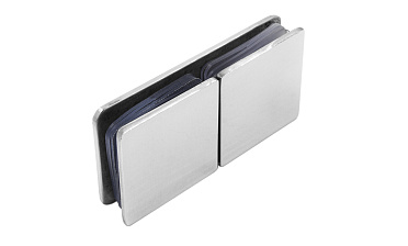 Коннектор для душевой кабины стекло-стекло 180° 45х45 мм латунь-хром, полированный 64 t724 PC купить в Тюмени