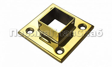 Фланец для трубы 40х40 мм, полированный, под золото (AISI 304) Фk223-88 купить в Тюмени Фланец для трубы 40х40 мм, полированный, под золото (AISI 304) Фk223-88 купить в Тюмени