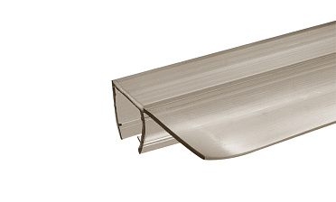 Уплотнитель для стекла 8 мм, полупрозрачный черный, 90°, стекло-стекло 2200 мм t215-2 BL купить в Тюмени