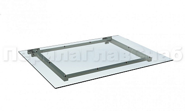 Козырек из поликарбоната на прямом каркасе купить в Тюмени