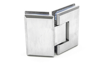 Петля для душевой стекло-стекло 90х55 мм, 135°, нержавеющая сталь AISI 304, шлифованная t302 SSS купить в Тюмени