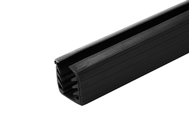 Уплотнитель в поручень с пазом 24х24 под LED ленту на стекло 12мм EPDM (палки 3 м) Фk300 купить в Тюмени