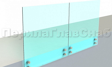 Ограждение без поручня на точечном креплении купить в Тюмени