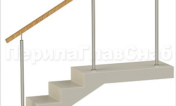 Нержавеющие ограждения без ригелей с квадратным деревянным поручнем в Тюмени. Готовые проекты ПерилаГлавСнаб Нержавеющие ограждения без ригелей с квадратным деревянным поручнем в Тюмени. Готовые проекты ПерилаГлавСнаб