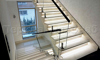 Ограждения лестничных маршей в Тюмени. Готовые проекты ПерилаГлавСнаб Ограждения лестничных маршей в Тюмени. Готовые проекты ПерилаГлавСнаб