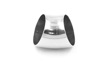 Отвод поручня под сварку Ø38.1х100/2х1.35 мм, 45°, полированный 400 Grit, (AISI 304) k095-45 купить в Тюмени Отвод поручня под сварку Ø38.1х100/2х1.35 мм, 45°, полированный 400 Grit, (AISI 304) k095-45 купить в Тюмени