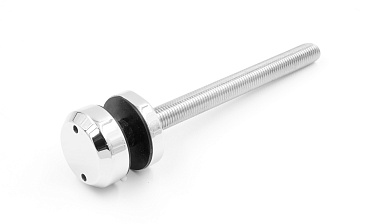 Комплект торцевого крепления несущего стекла, шпилька AISI316, гайка-шайба Ø50х10х18 мм с внутренней резьбой М16, полированный k277-2 купить в Тюмени