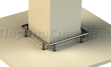 Колесоотбойники вокруг квадратной колонны, все завязано купить в Тюмени