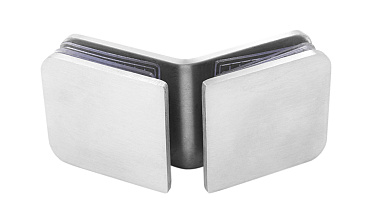 Коннектор для душевой кабины стекло-стекло 135° 45х45 мм шлифованный t726-2 SSS  купить в Тюмени