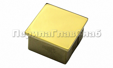 Заглушка для профильной трубы 40х40 мм, литая, полированная, под золото Фk224-88 купить в Тюмени Заглушка для профильной трубы 40х40 мм, литая, полированная, под золото Фk224-88 купить в Тюмени