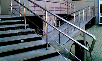 Ограждение пандуса для инвалидов в Тюмени. Готовые проекты ПерилаГлавСнаб